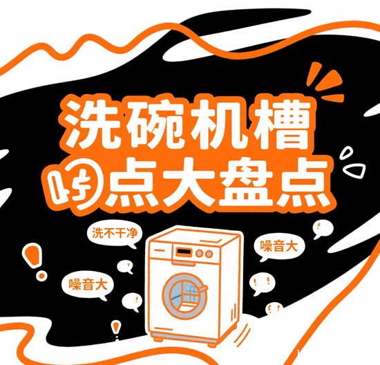 洗碗机槽点大盘点：噪音大？洗不净？深度实测告诉你！