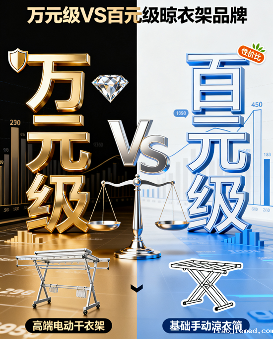 万元级VS百元级晾衣架品牌：贵的是否真有必要？