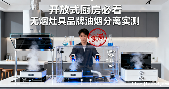 开放式厨房必看！无烟灶具品牌油烟分离实测