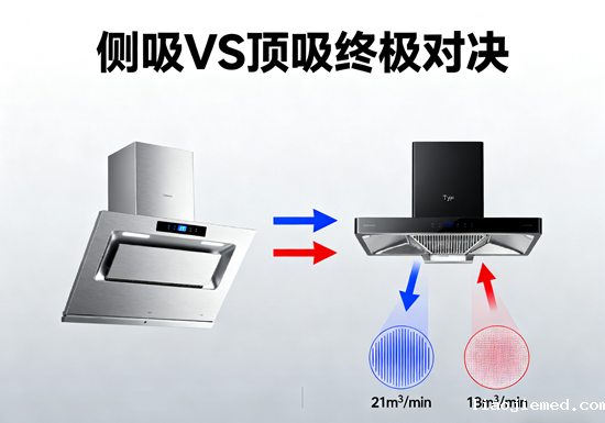 侧吸VS顶吸终极对决：吸净率/噪音/空间占用实测数据大揭秘